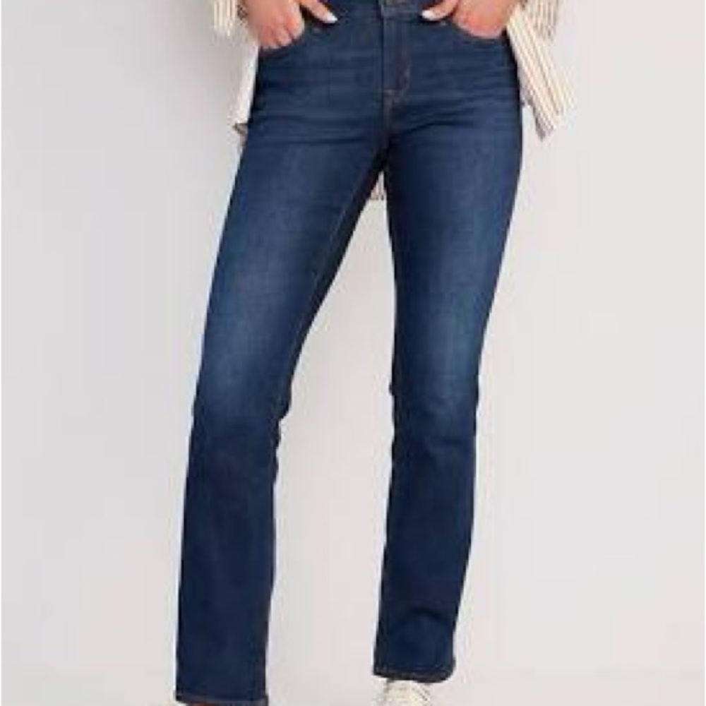Old Navy Kicker boot-cut mid-rise Indigo Jeans